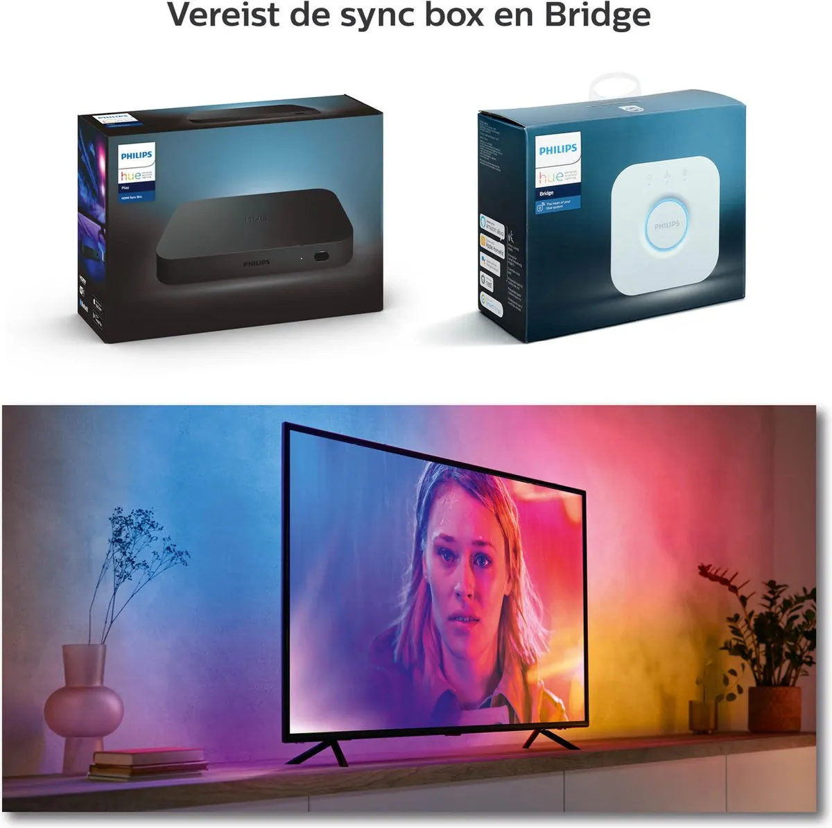 Philips Hue Play Gradient Lightstrip 55 inch - Zwart