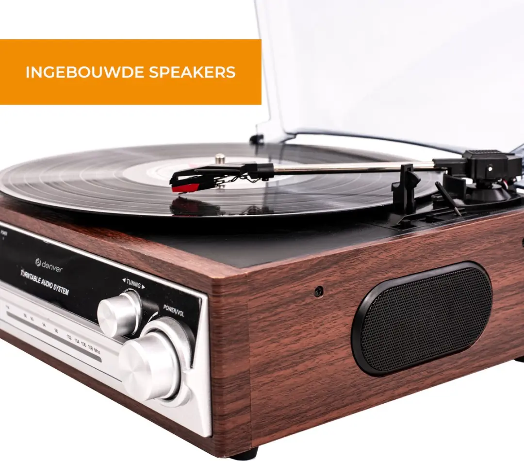 Denver VPR190 Retro Platenspeler - Bruin