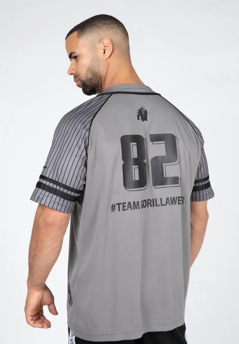 Gorilla Wear 82 Baseball Jersey - M - Grijs
