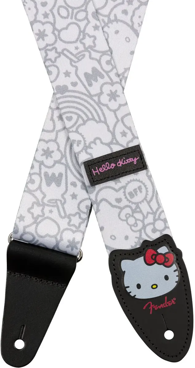 Fender Hello Kitty Gitaarband - Wit