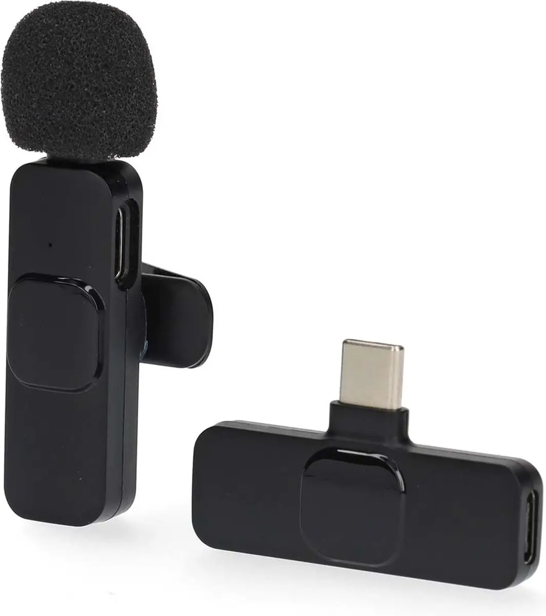 Nedis MICW110BK Draadloze USB-C Microfoon - Zwart