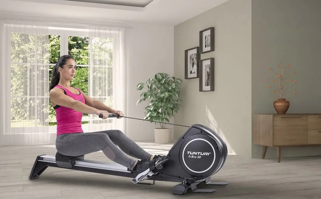 Tunturi Fitrow 50 Roeitrainer - 16 Weerstanden - 21 Programma's - Zwart/Wit