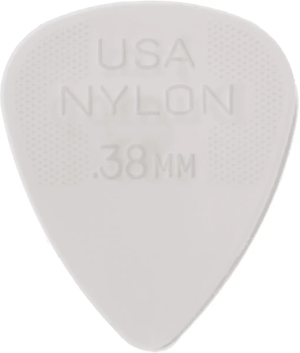 Dunlop Nylon Standard .38 Plectrum - 12 Stuks Wit