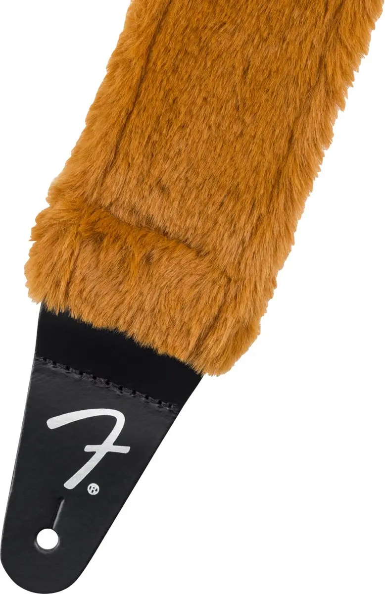 Fender Poodle Plush Strap - Gitaarband - Rust - Oranje