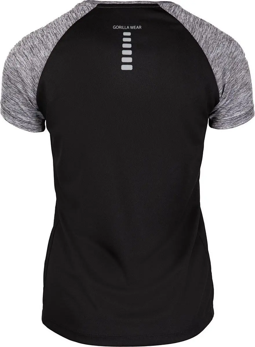 Gorilla Wear Monetta Performance T-shirt - Grijs/Zwart XS
