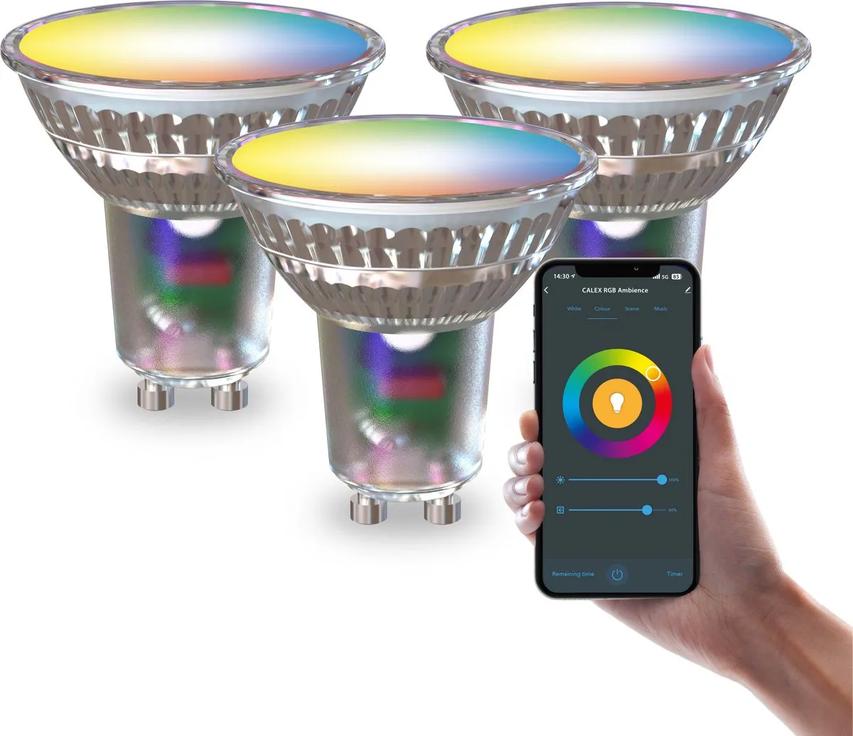 Calex Slimme LED GU10 RGBW 4.9W