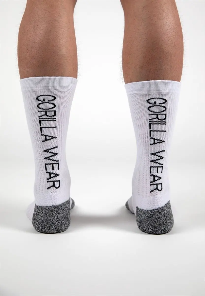 Gorilla Wear Performance Crew Sokken Wit - 35-38