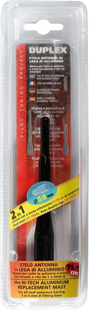 Lampa Duplex Telescopische Antenne Mast 11-19cm - Zwart
