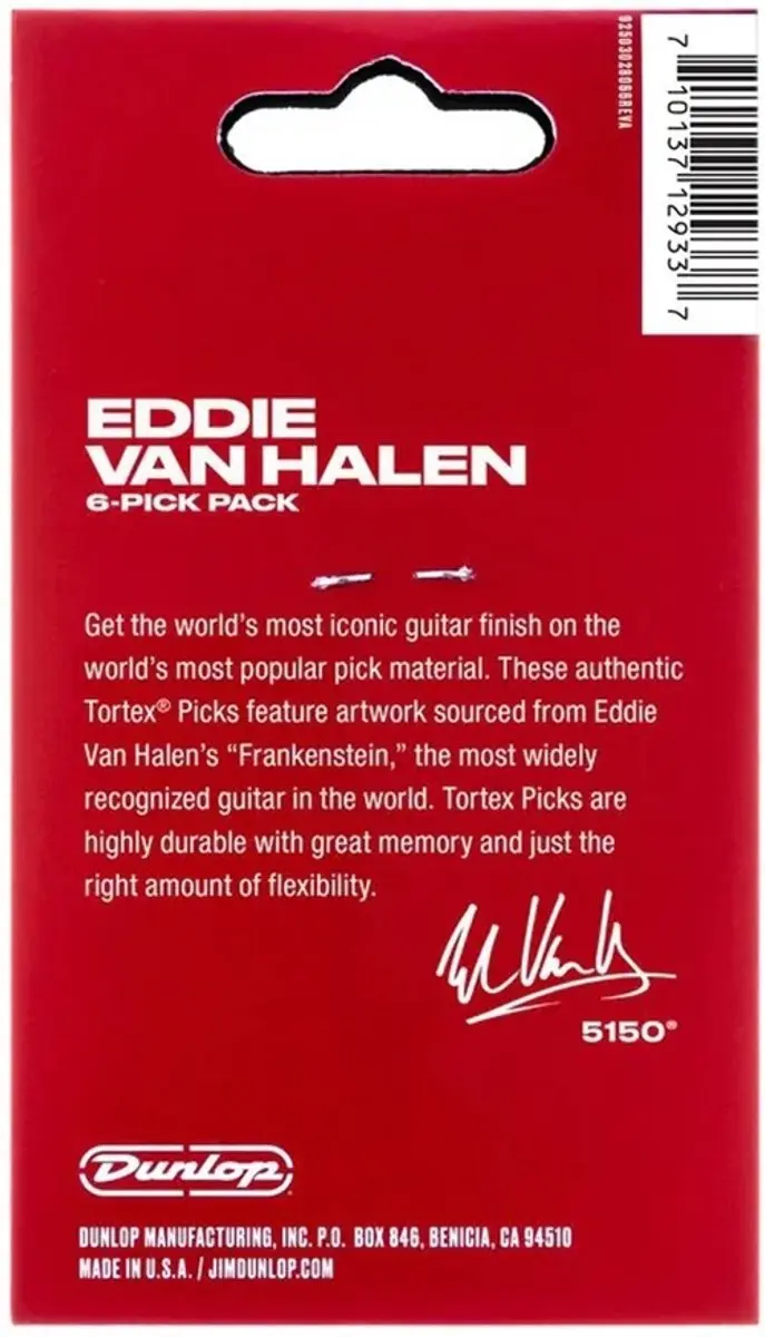 Dunlop Eddie Van Halen Plectrum 0.88mm - 6 Stuks