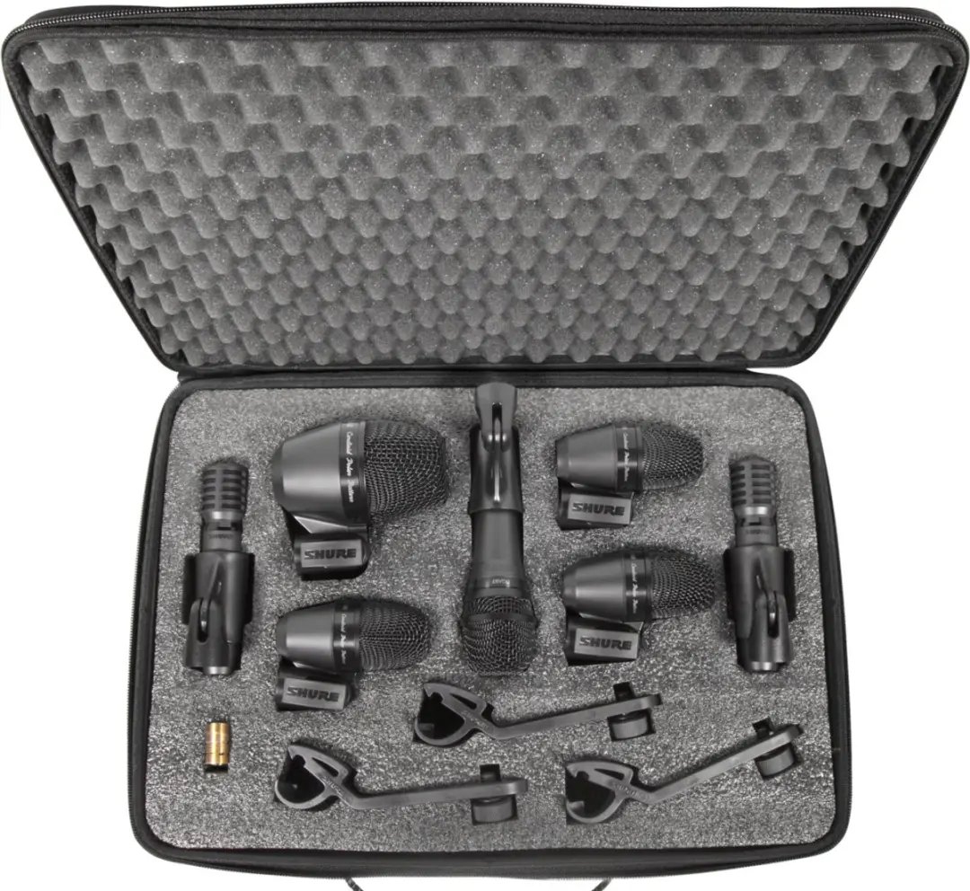 Shure PGADRUMKIT7 Drummicrofoon-set - 7-delig - Zwart