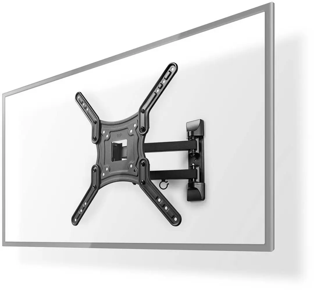 Nedis TVWM1530BK Draaibare Kantelbare TV-Muurbeugel - 30kg - Zwart