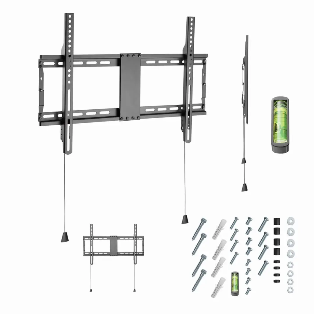 Gembird WM-80F-01 Ultra Slim TV Wandbeugel 37-80" - Vast - VESA 600x400 - Zwart