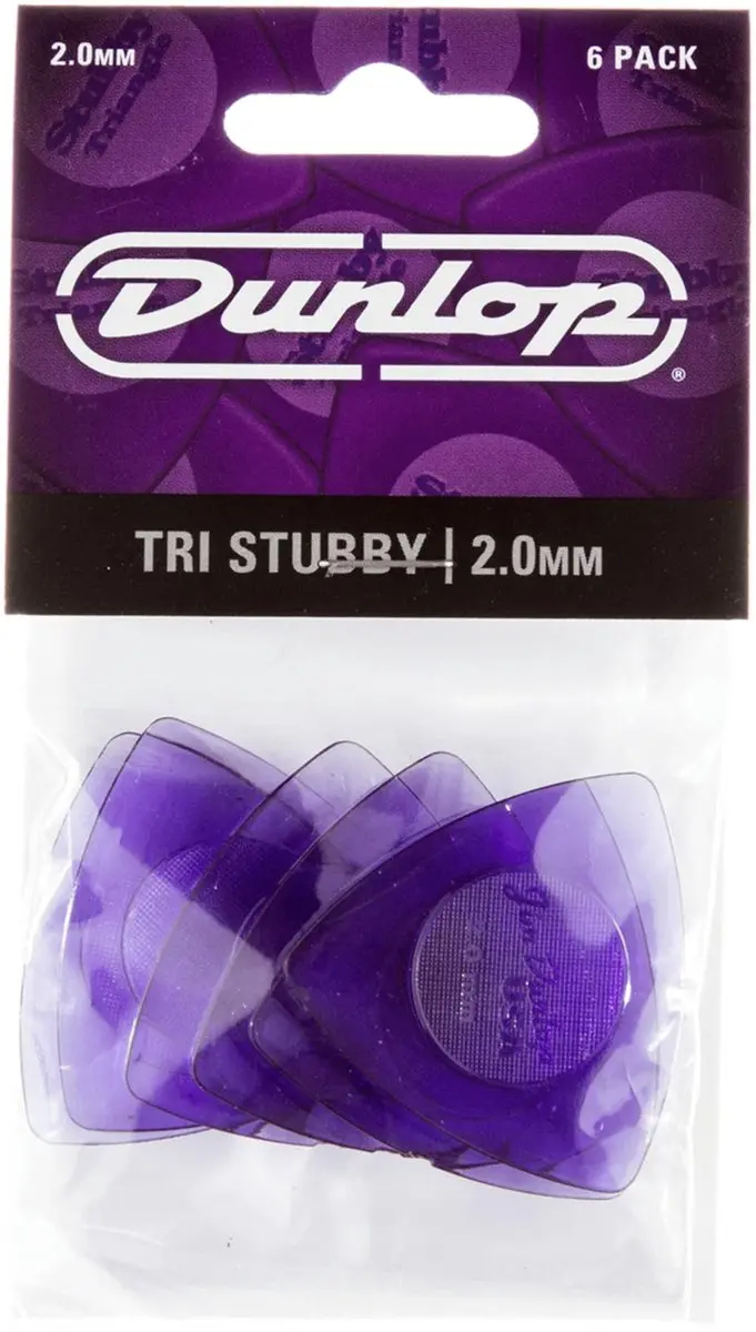 Dunlop Stubby Triangle Plectrums 2.00mm