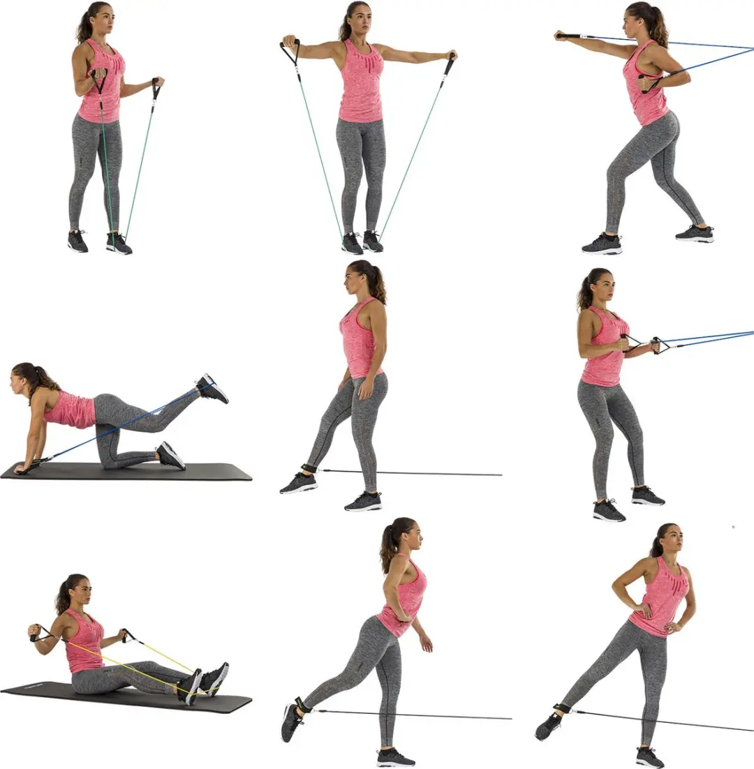 Tunturi Resistance Band Set 5-delig - Fitness elastiek - o.a. armen/billen