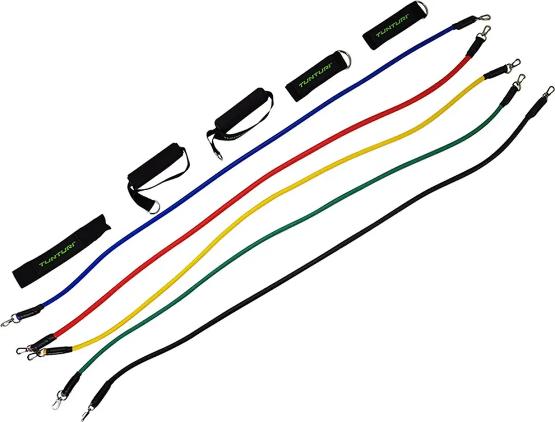 Tunturi Resistance Band Set 5-delig - Fitness elastiek - o.a. armen/billen