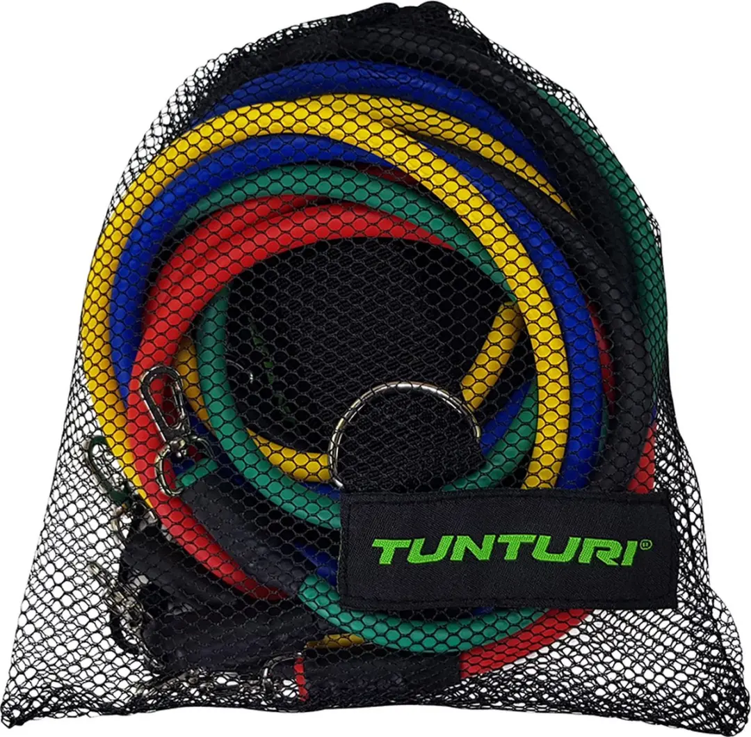 Tunturi Resistance Band Set 5-delig - Fitness elastiek - o.a. armen/billen