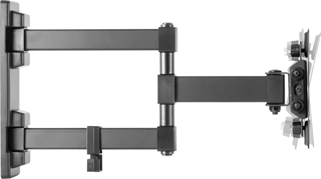 Deltaco ARM-1204 TV Beugel - Draaibaar 13-27" - 20kg - Zwart