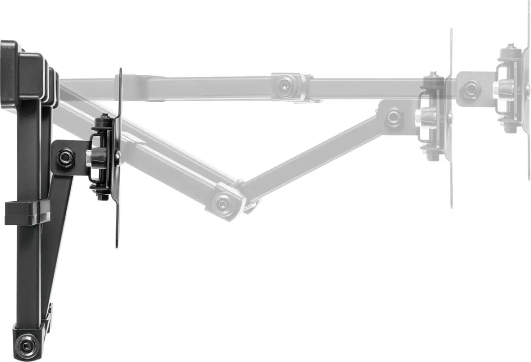 Deltaco ARM-1204 TV Beugel - Draaibaar 13-27" - 20kg - Zwart - afbeelding 6 van 6