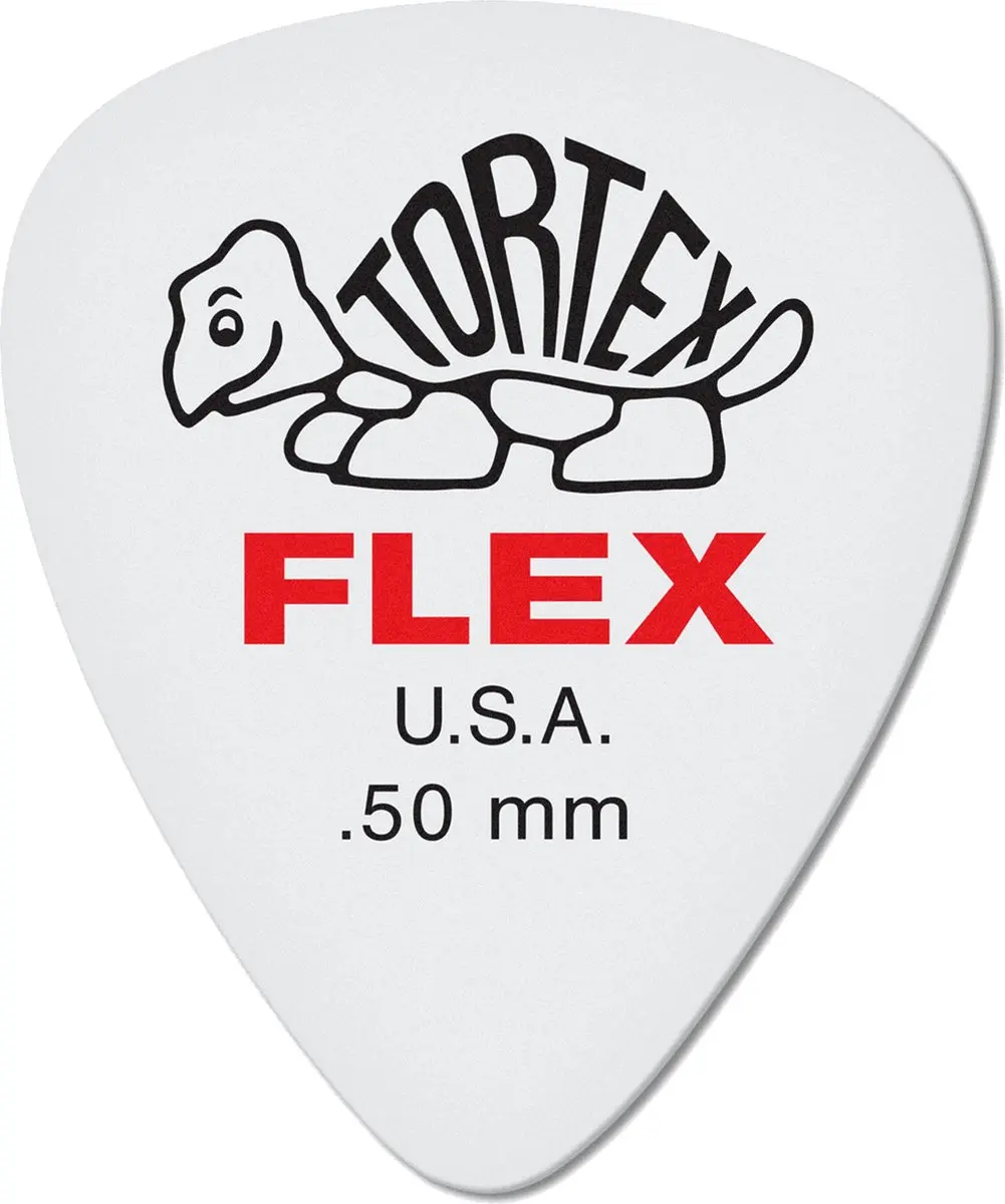 Dunlop Tortex Flex Standard Plectrum 0.50mm - 12 Stuks