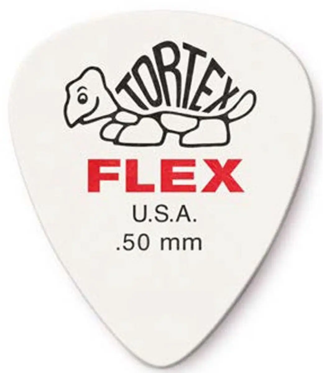 Dunlop Tortex Flex Standard Plectrum 0.50mm - 12 Stuks