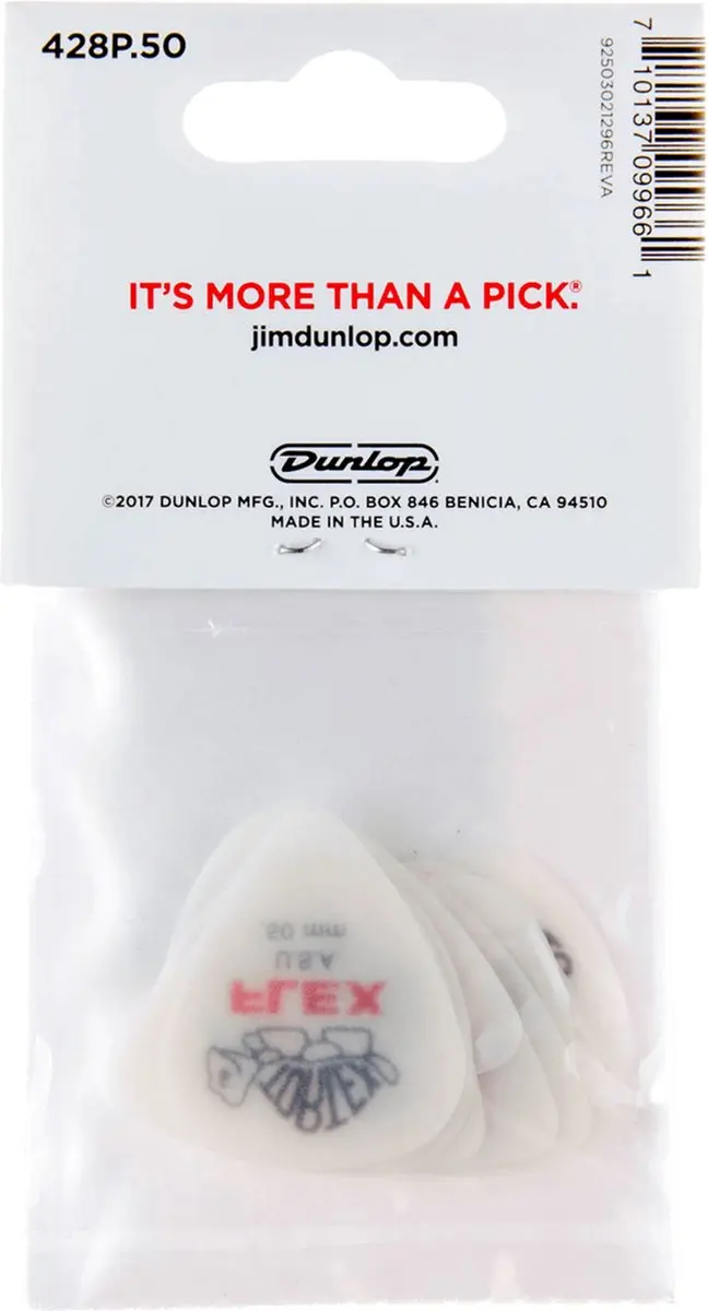 Dunlop Tortex Flex Standard Plectrum 0.50mm - 12 Stuks