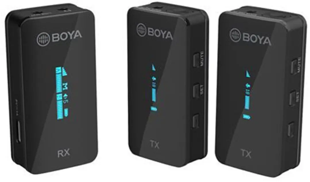 Boya BY-XM6-S2 Draadloze Microfoon - 2.4 GHz - Zwart