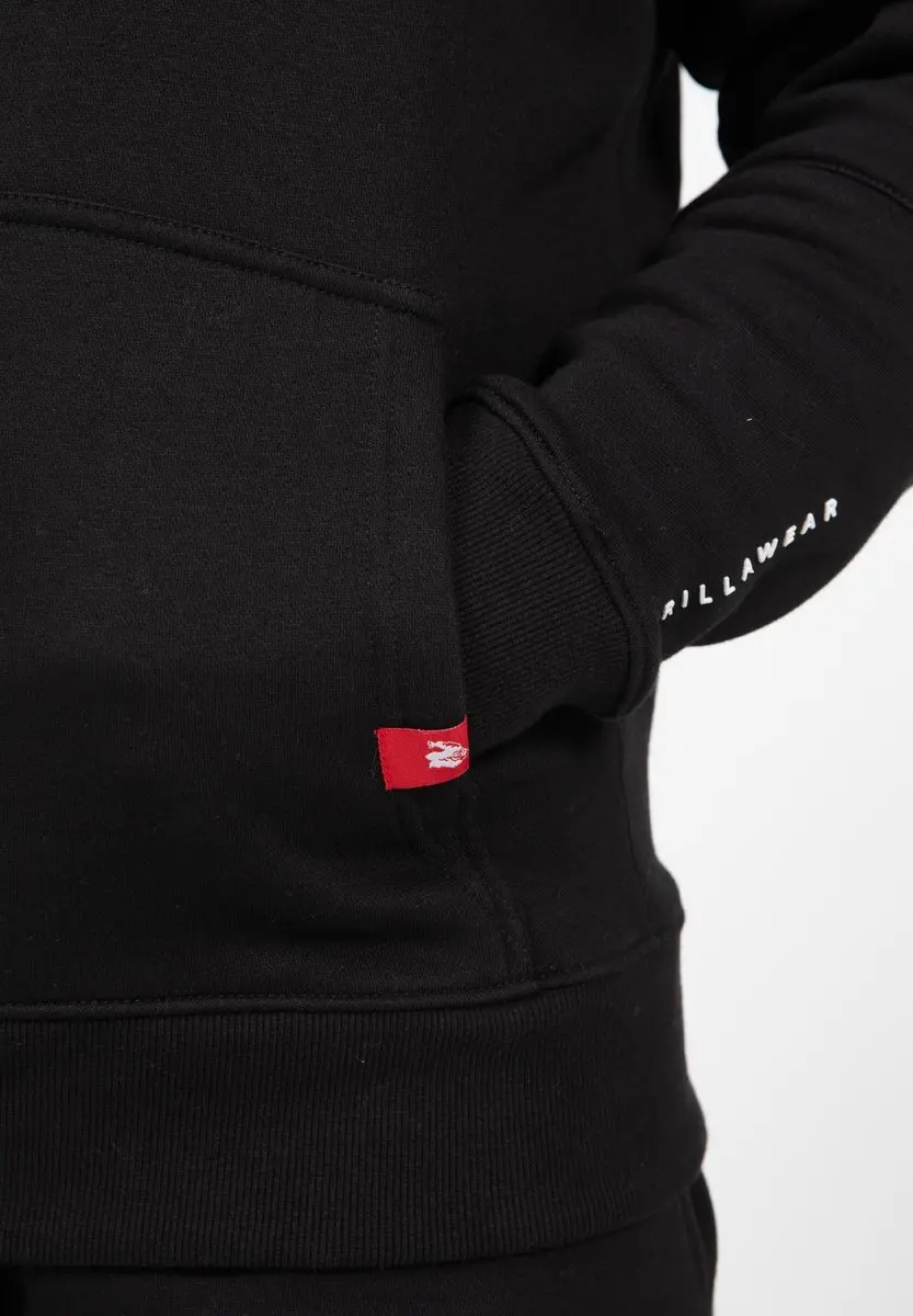 Gorilla Wear Leon Sweatvest - Zwart XL - afbeelding 6 van 6