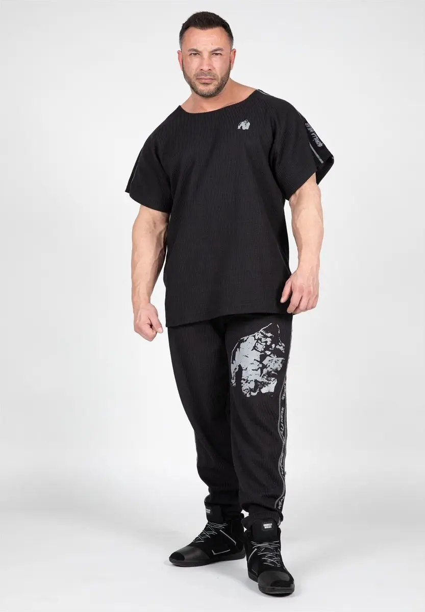 Gorilla Wear Buffalo Old School T-Shirt - Zwart/Grijs - 5XL