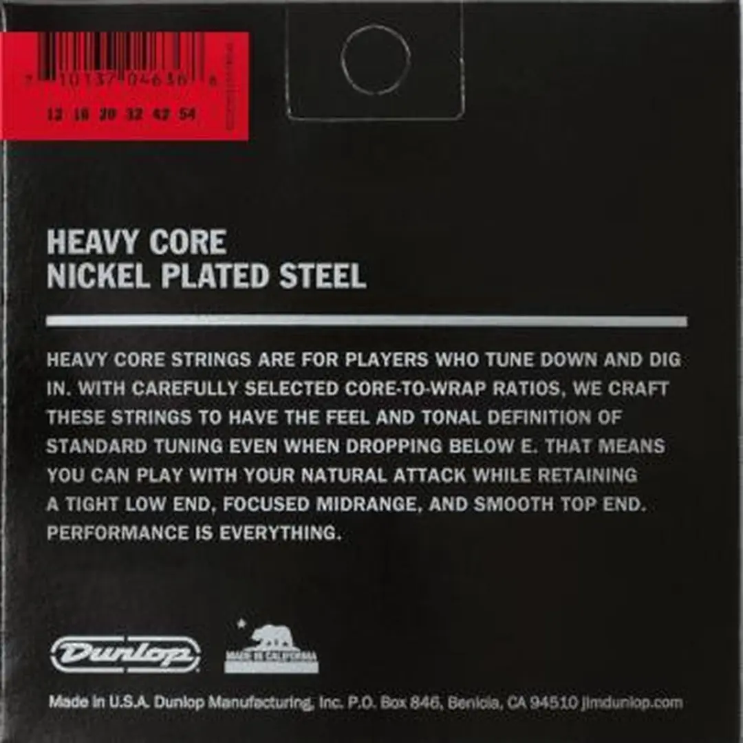 Dunlop Heavy Core DHCN1254 Snarenset 12-54 - Nikkel