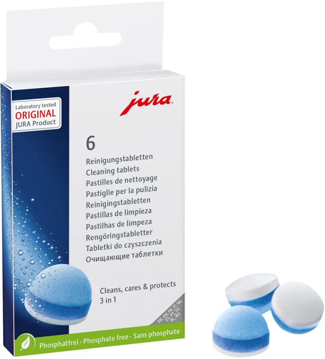 Jura 3-in-1 Reinigingstabletten 24225 - 6 Stuks