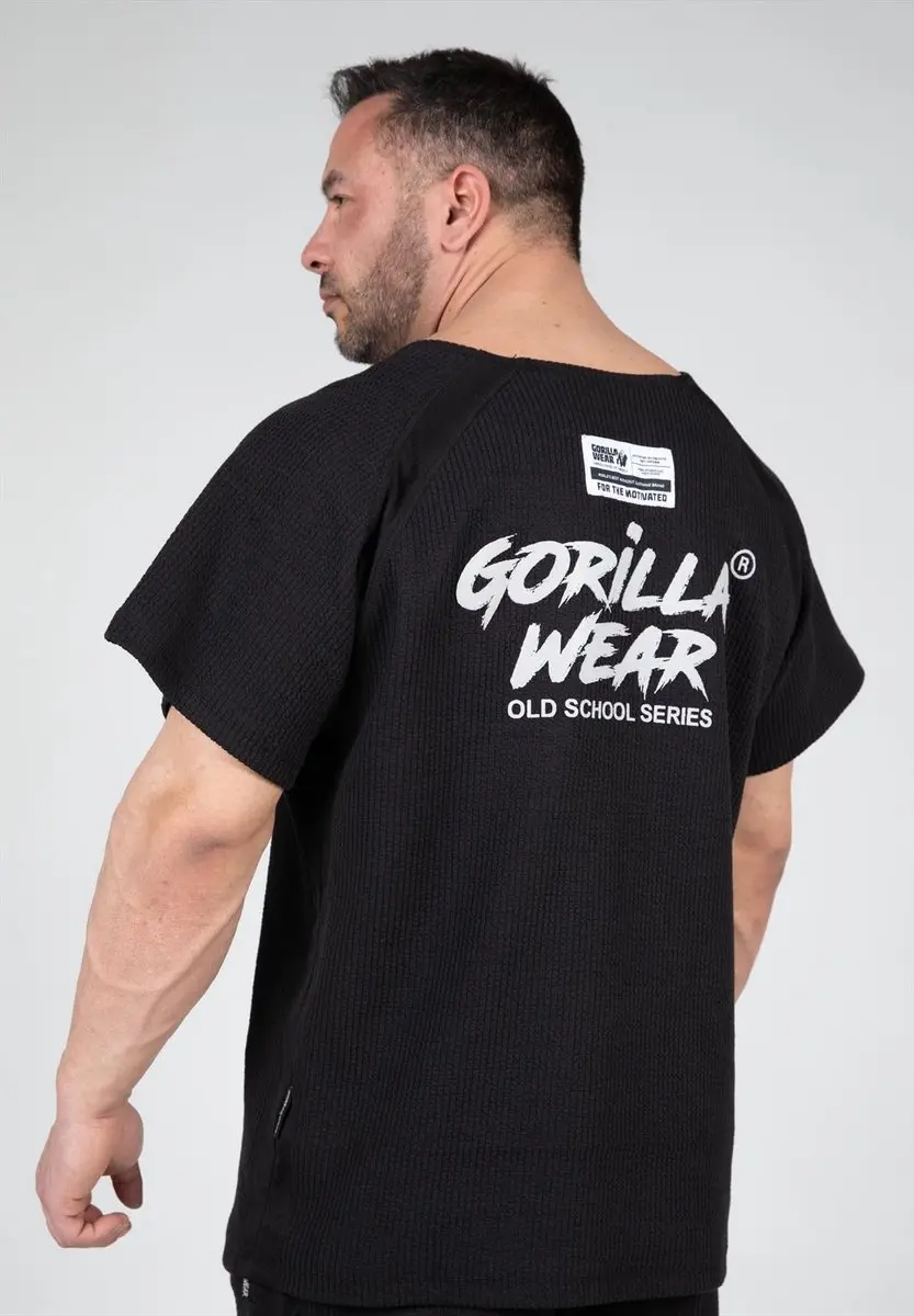 Gorilla Wear Augustine Old School Work Out Top - Zwart - L/XL
