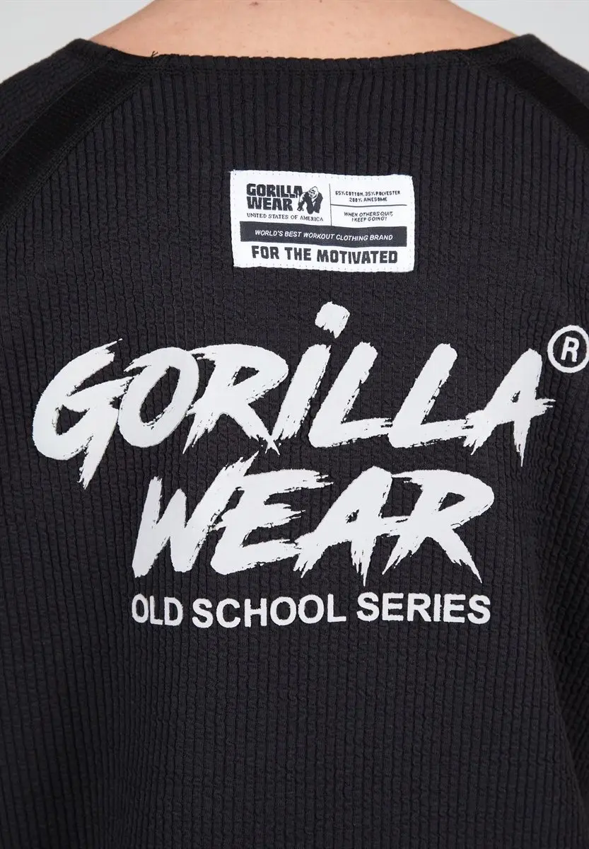 Gorilla Wear Augustine Old School Work Out Top - Zwart - L/XL