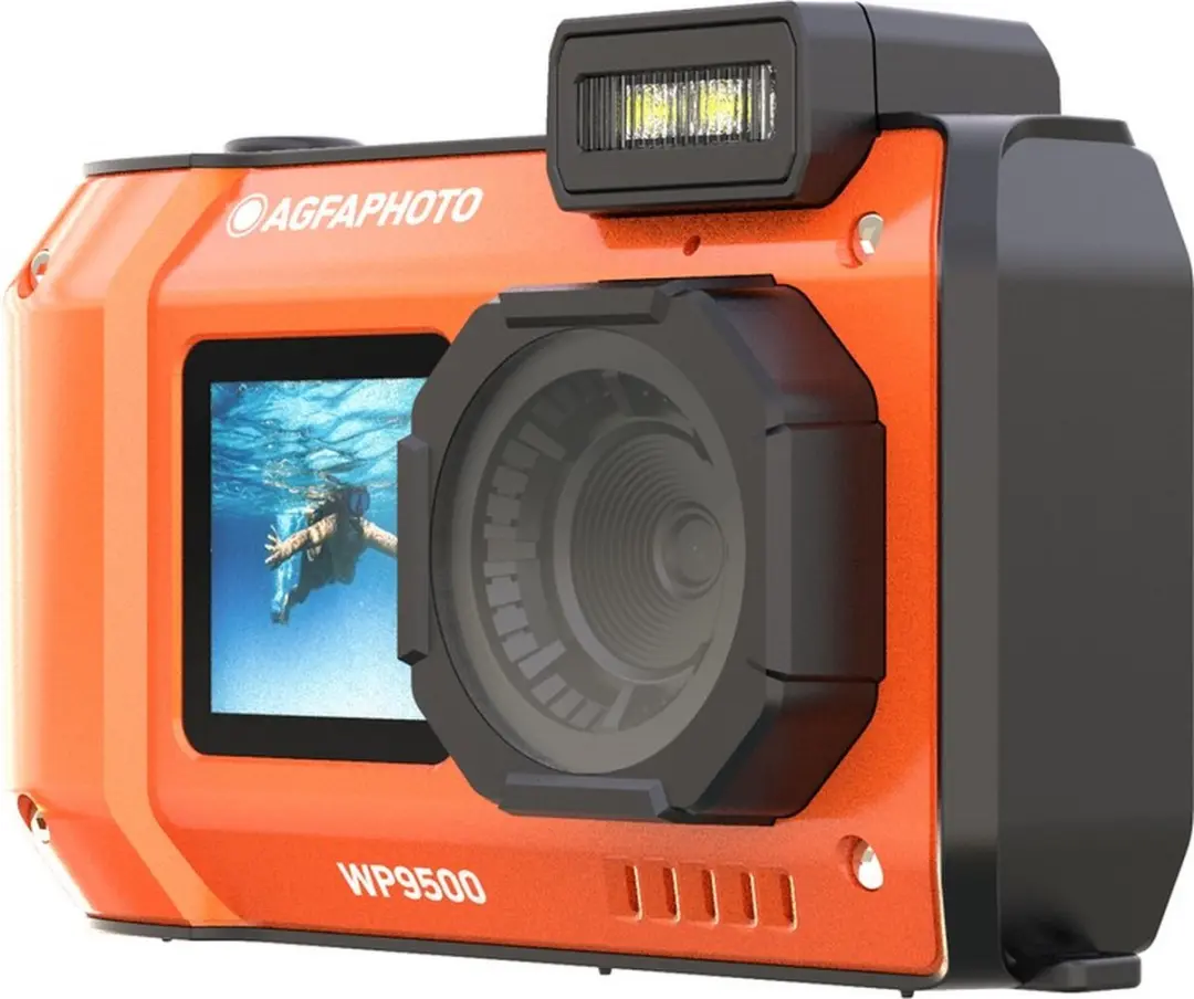 AgfaPhoto Realishot WP9500 Waterproof Camera - 24MP 4K Orange