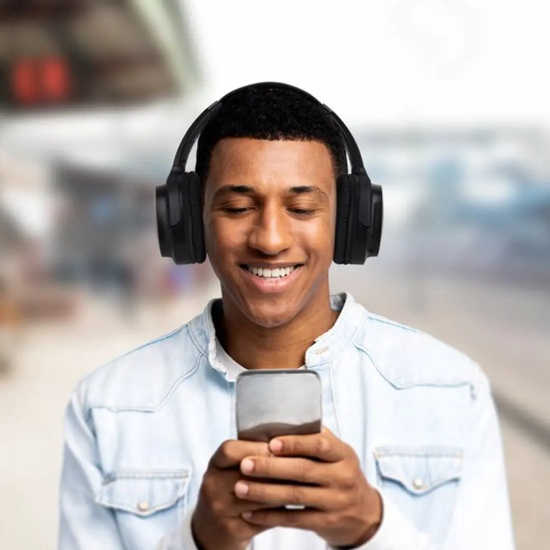 Denver 2-in-1 Bluetooth Koptelefoon - Active Noise Canceling - Zwart
