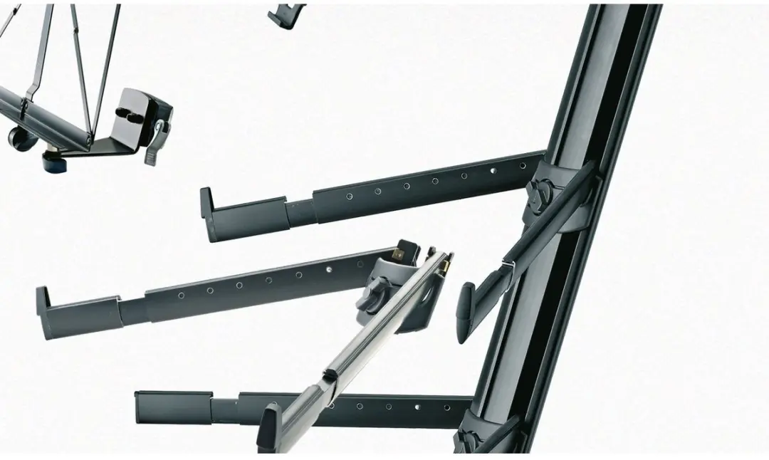 König & Meyer 18860 Spider Pro Black Anodized Keyboardstandaard