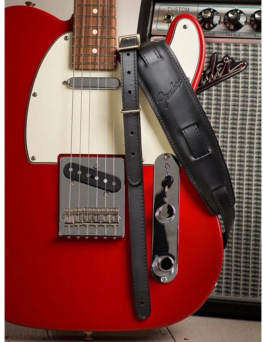 Fender Vintage Saddle Gitaarband - Zwart