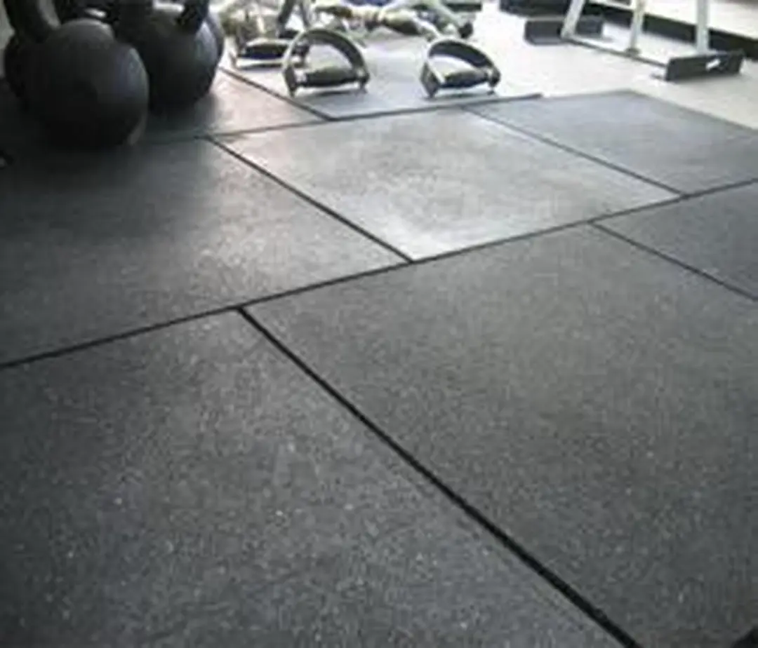NRG Wellness Rubber Vloertegel 100x100cm - 20mm - Zwart