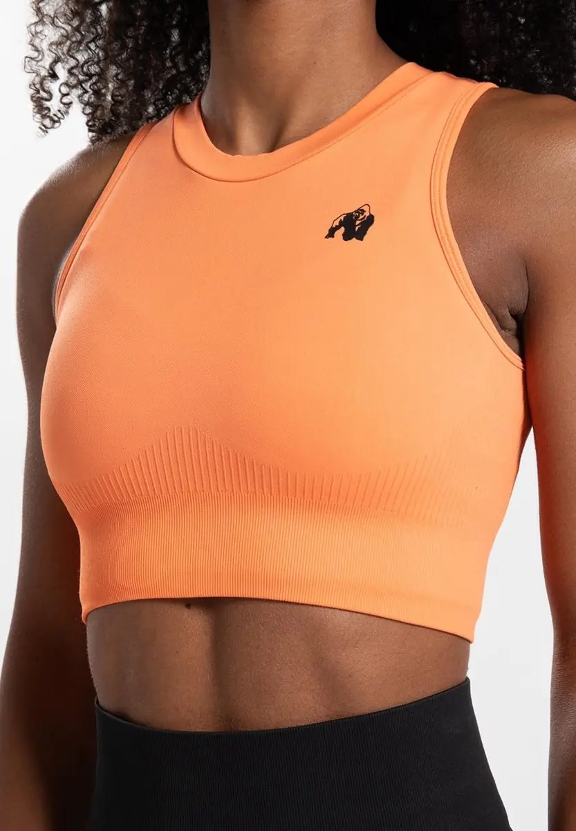 Gorilla Wear Olivia Seamless Crop Top - Perzik - S/M