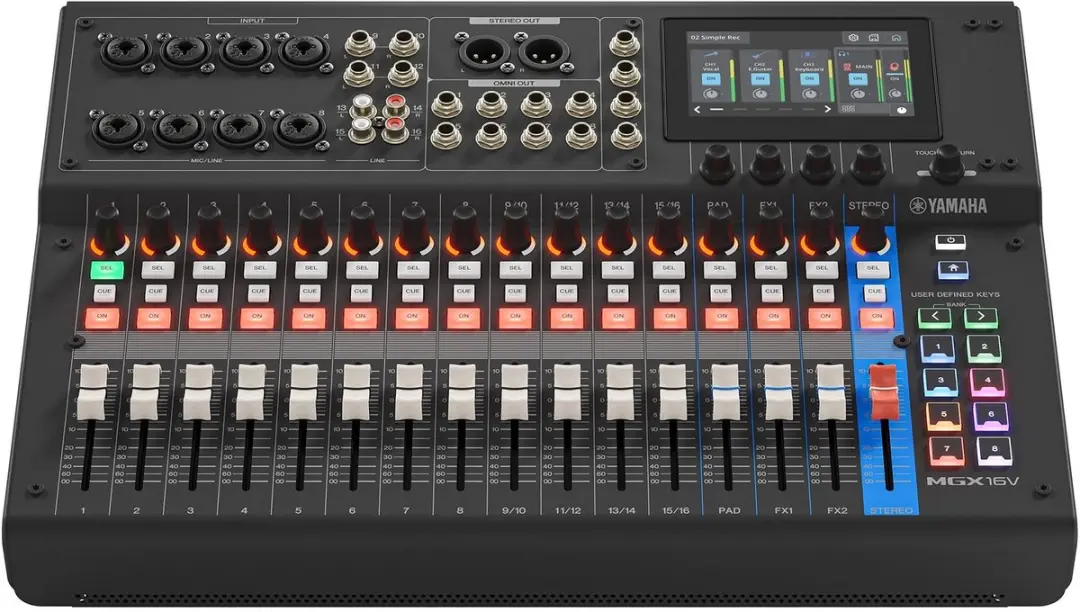 Yamaha MGX16V Digitaal Mengpaneel 22 Kanalen - Zwart