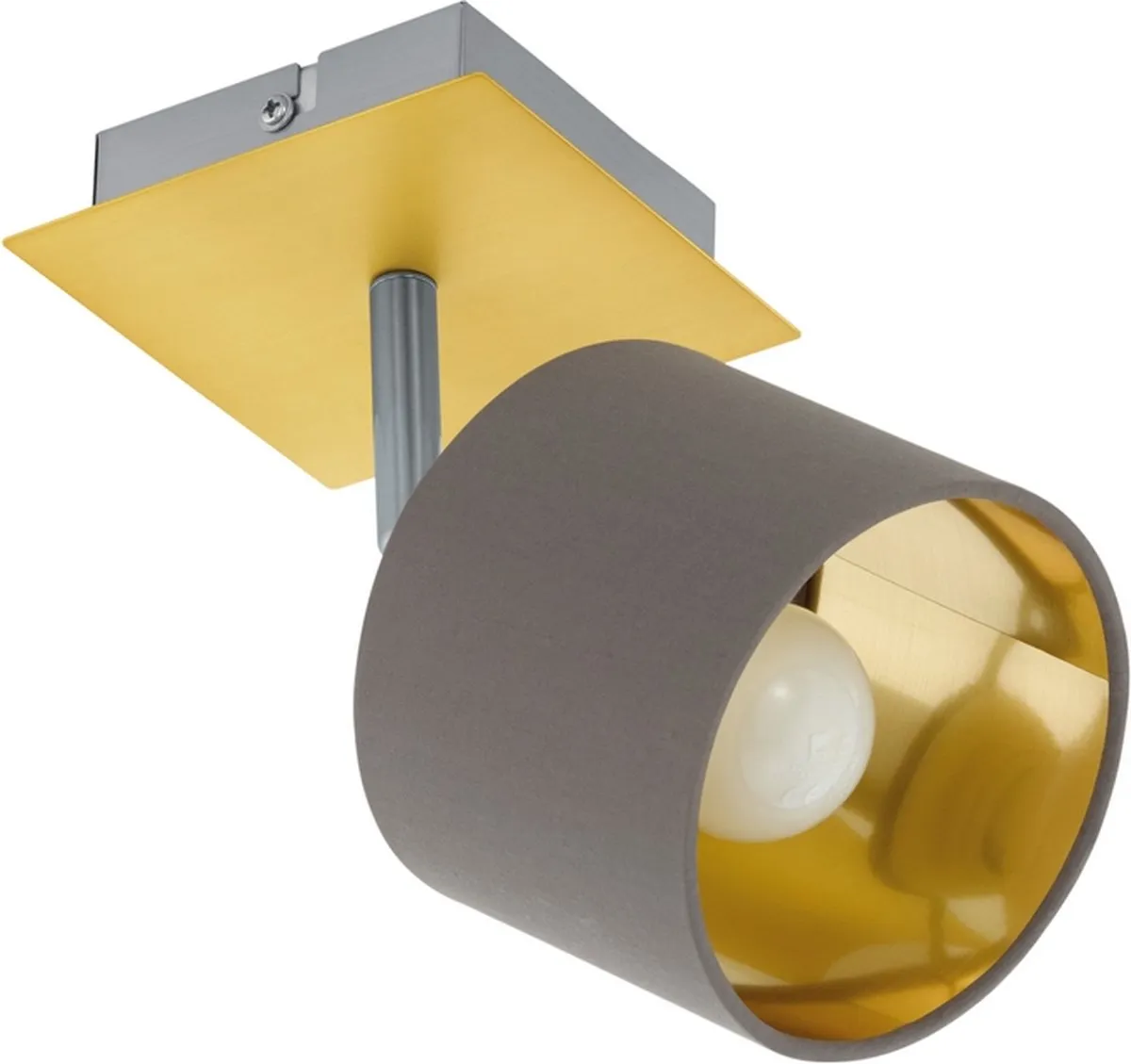 Eglo 97536 Plafondverlichting - 1x E14 10W - Ø11cm - Goud/Nikkel - afbeelding 6 van 6