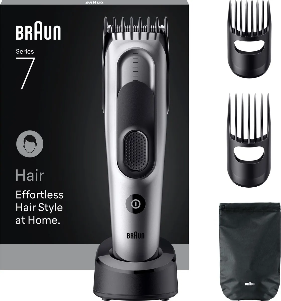 Braun Series 7 HC7590 Haartrimmer - 17 Lengtes - Grijs
