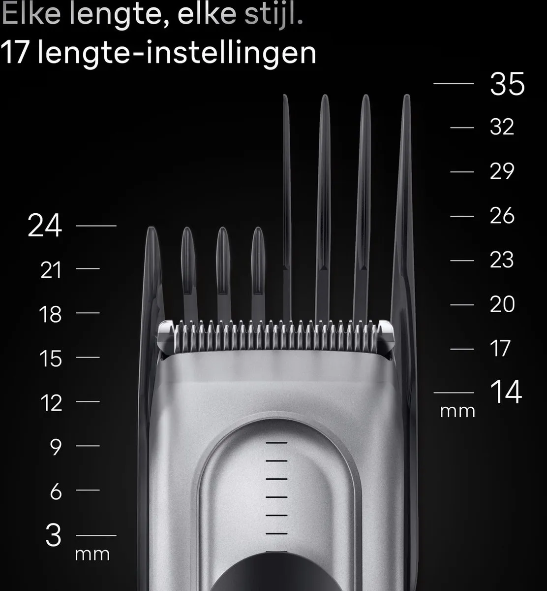Braun Series 7 HC7590 Haartrimmer - 17 Lengtes - Grijs