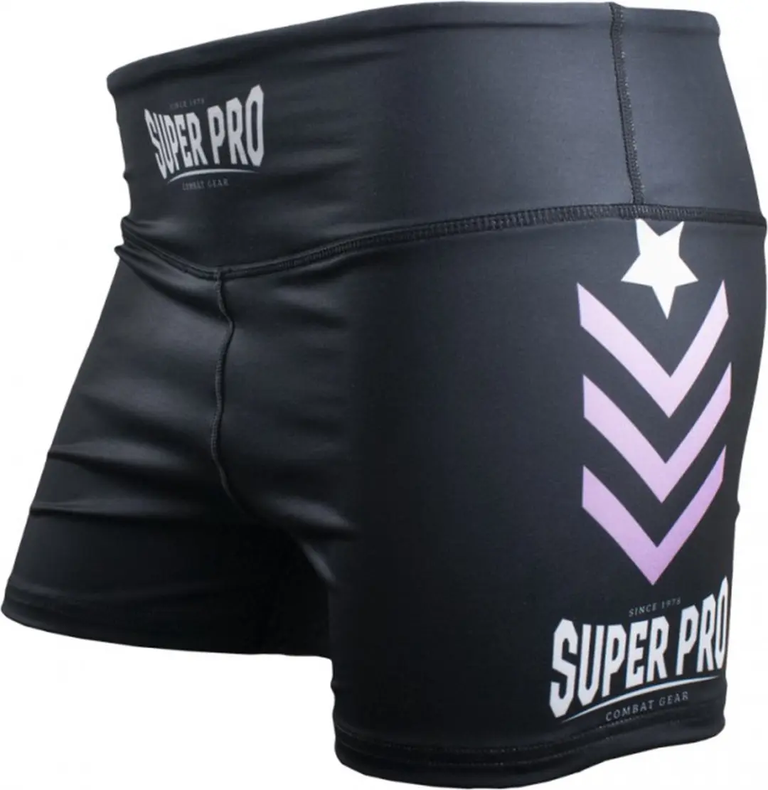 Super Pro Short No Mercy Dames - Zwart/Paars/Zilver