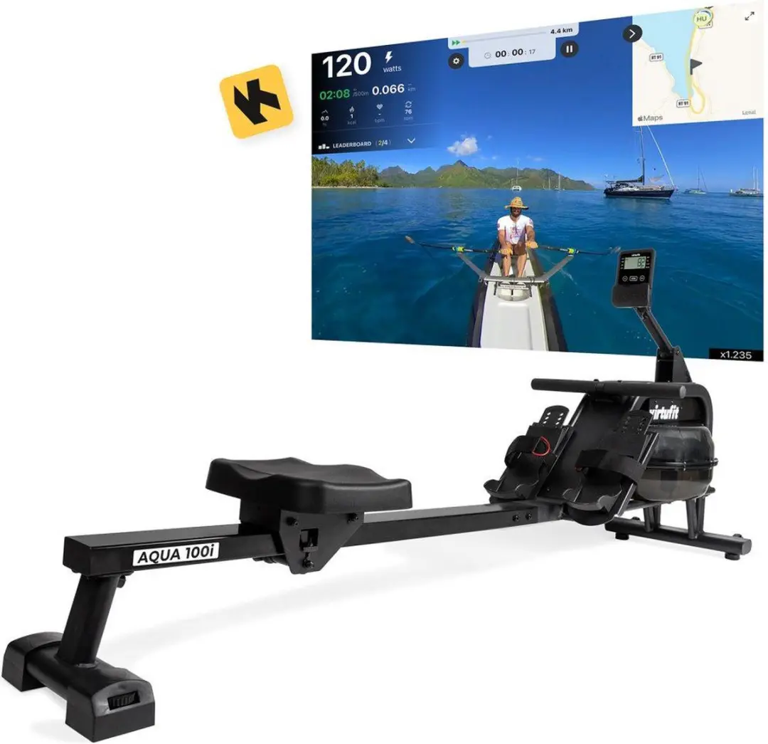 VirtuFit Aqua 100i Roeimachine - Waterweerstand - Zwart