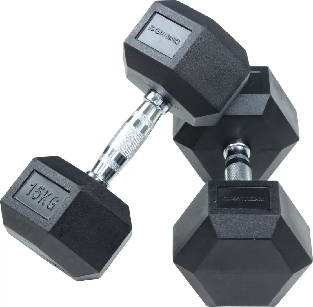 LifeMaxx Crossmaxx Hexagon Dumbbel 32,5 kg