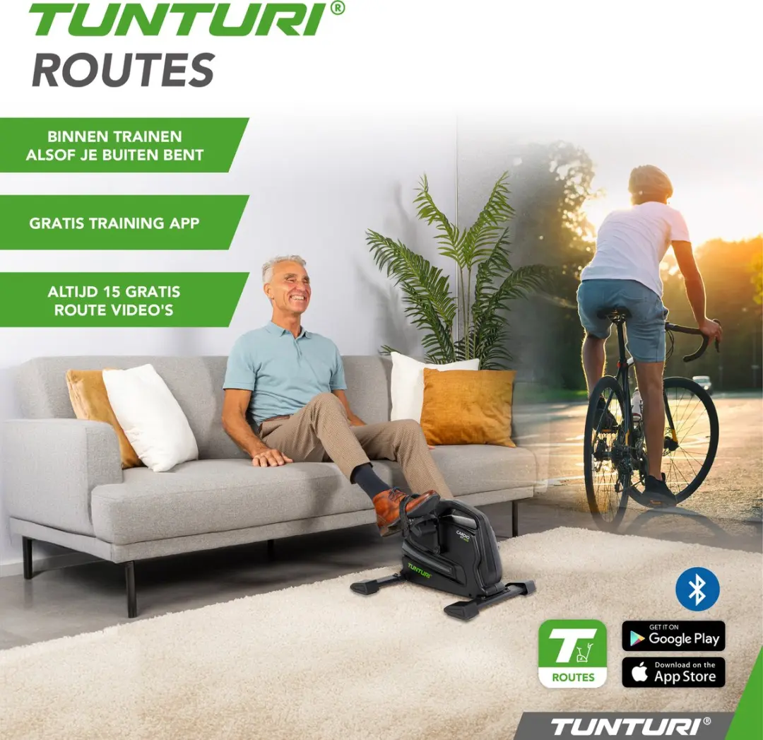 Tunturi Cardio Fit M45 Stoelfiets - 8 Weerstanden - Zwart