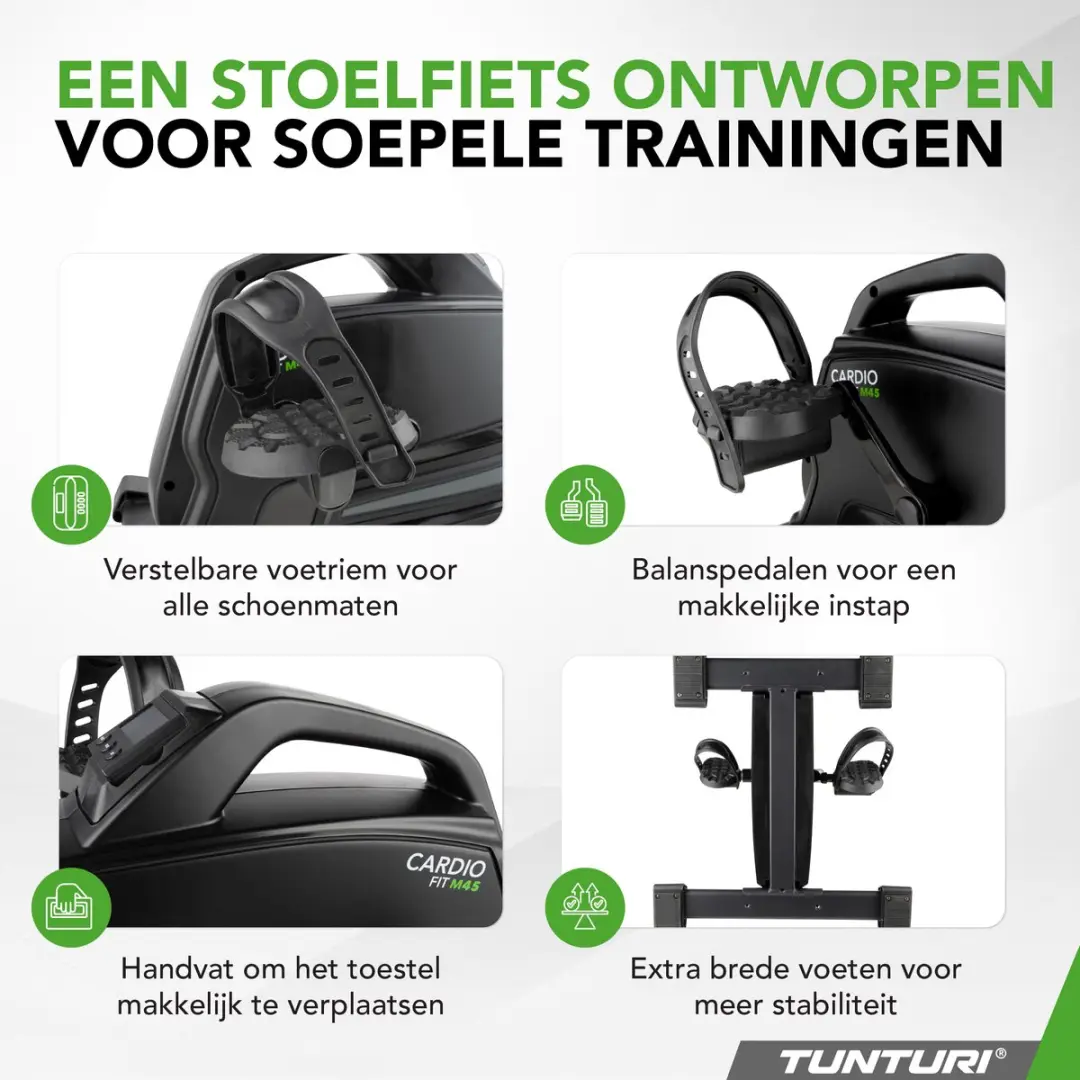 Tunturi Cardio Fit M45 Stoelfiets - 8 Weerstanden - Zwart