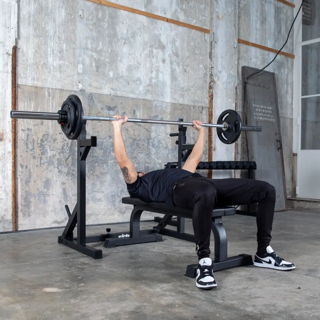 VirtuFit Verstelbaar Squat Rack - Zwart