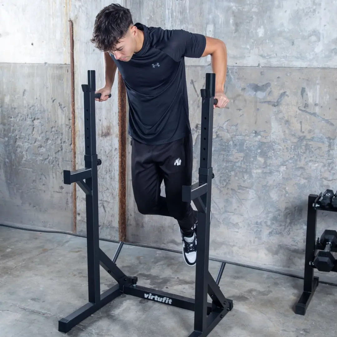 VirtuFit Verstelbaar Squat Rack - Zwart
