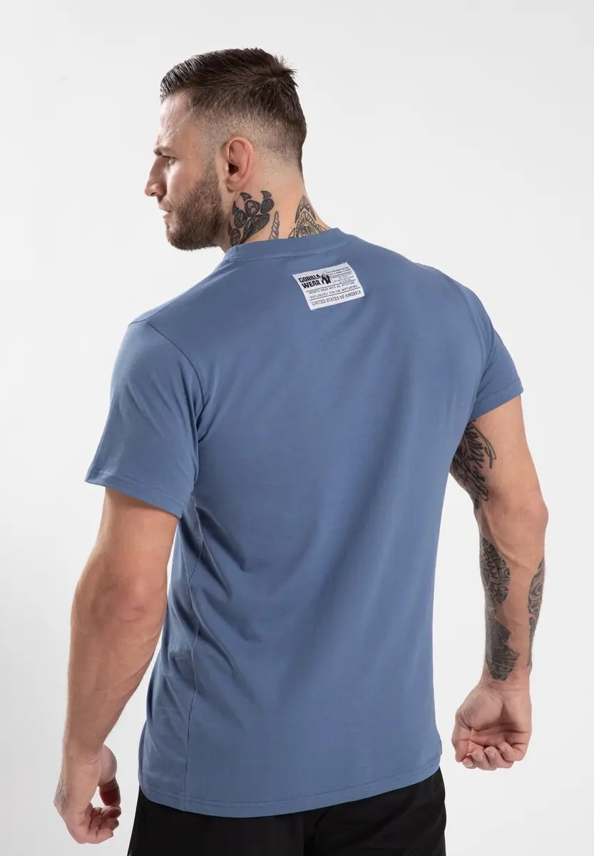 Gorilla Wear Classic T-shirt Coronet Blauw - L